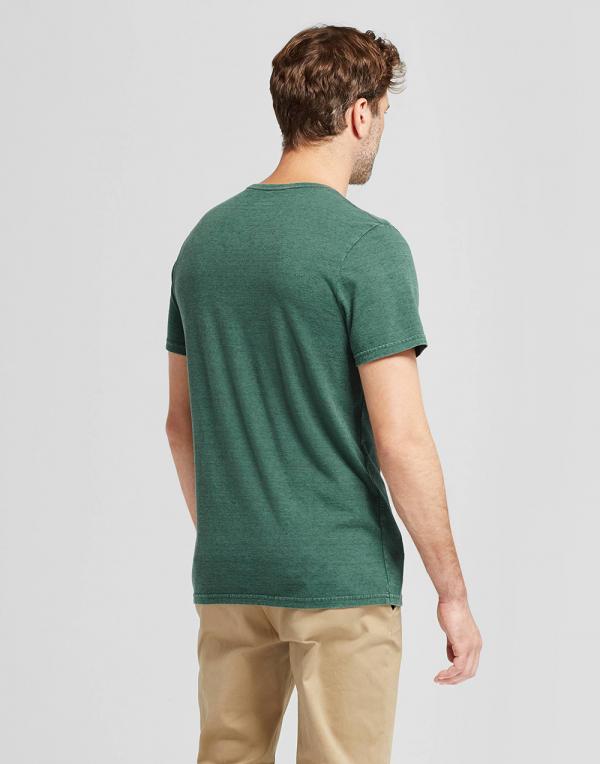 Mens-Standard-Fit-Short-Sleeve-Crew-T-Shirt02-600x764 Half Sleeve Solid - Green